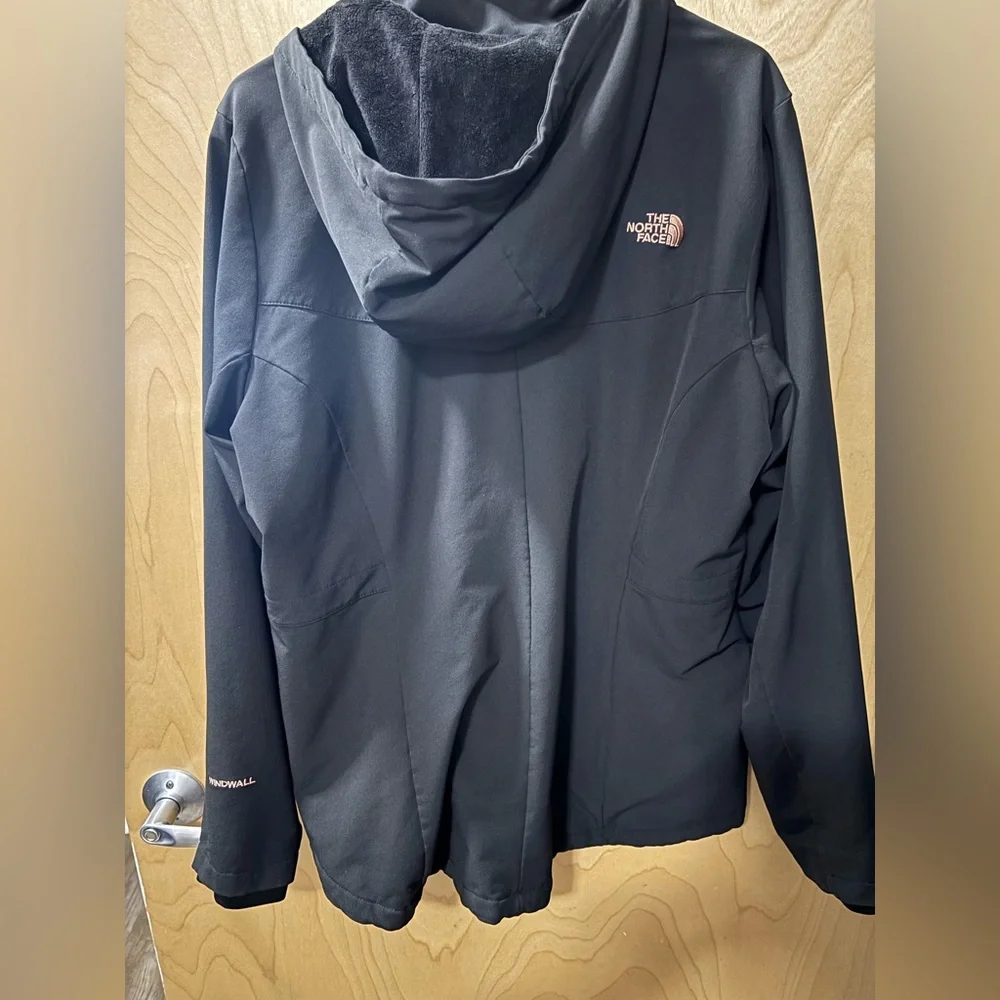 The North Face Women's Shelbe Raschel Jacket Black/Rose Dawn XL - Picture 5 of 8